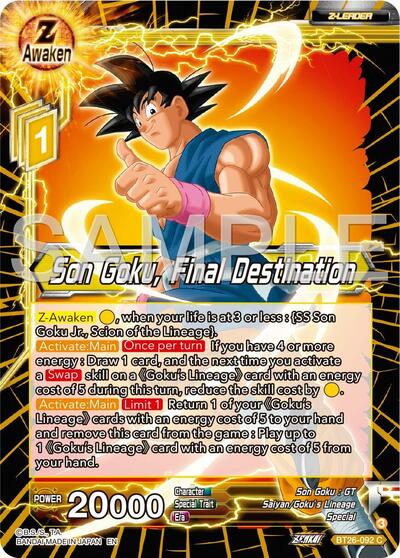 Son Goku, Final Destination (Ultimate Advent) Near Mint