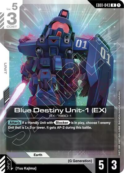 Blue Destiny Unit-1 (EX) (Eternal Nexus) Near Mint Holofoil