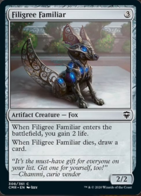 Filigree Familiar (Commander Legends) Near Mint - Nick Nack's Full Frontal Attack