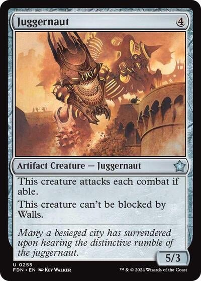 Juggernaut (Foundations) Near Mint - Nick Nack's Full Frontal Attack