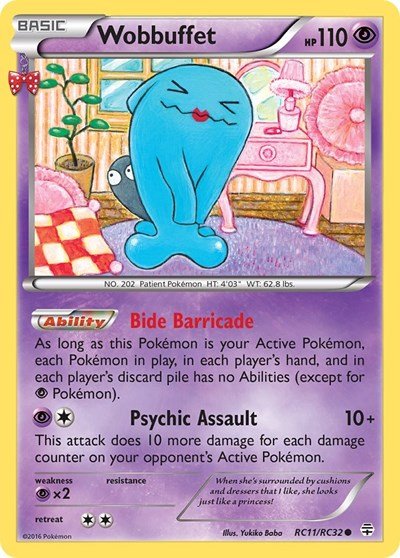 Wobbuffet (Generations: Radiant Collection) Near Mint - Nick Nack's Full Frontal Attack