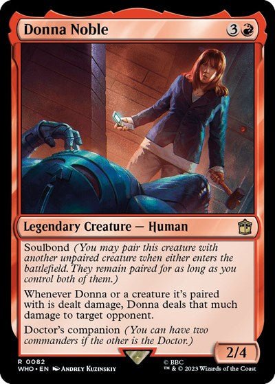 Donna Noble (Universes Beyond: Doctor Who) Near Mint Foil - Nick Nack's Full Frontal Attack