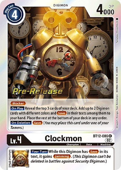 Clockmon (Across Time Pre-Release Cards) Near Mint Foil