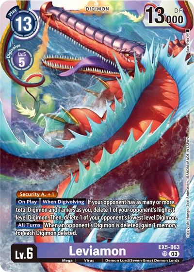 Leviamon (Animal Colosseum) Near Mint Foil