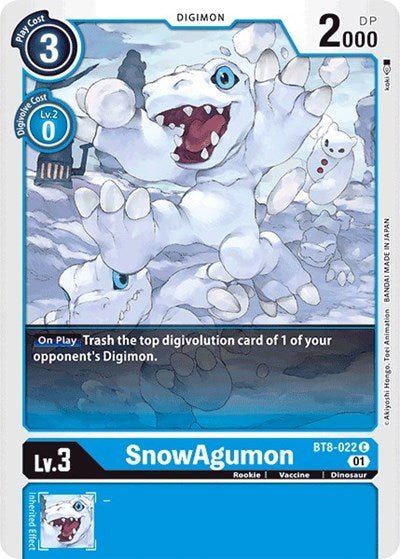 SnowAgumon (New Awakening) Near Mint - Nick Nack's Full Frontal Attack
