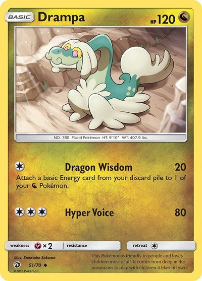 Drampa (Dragon Majesty) Near Mint Reverse Holofoil