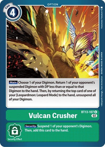 Vulcan Crusher (Versus Royal Knights) Near Mint - Nick Nack's Full Frontal Attack