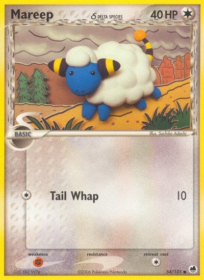 Mareep (Delta Species) (Dragon Frontiers) Light Play