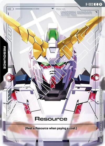 Resource (R-003) (Newtype Rising) Near Mint