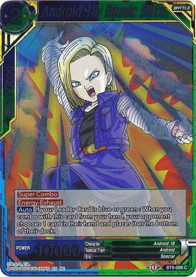 Android 18, Bionic Blitz (Expansion Deck Box Set 20: Ultimate Deck 2022) Near Mint Foil - Nick Nack's Full Frontal Attack