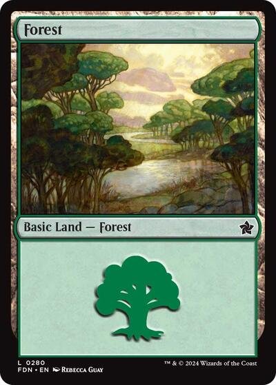 Forest (0280) (Foundations) Near Mint - Nick Nack's Full Frontal Attack