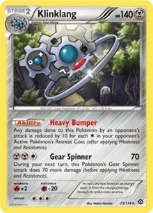 Klinklang - 73/114 (XY Steam Siege) (Deck Exclusives) Medium Play - Nick Nack's Full Frontal Attack