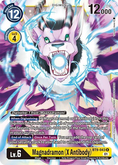 Magnadramon (X Antibody) (X Record) Near Mint Foil - Nick Nack's Full Frontal Attack