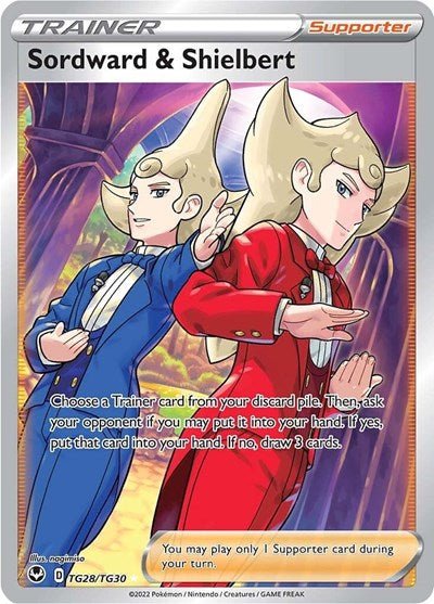 Sordward & Shielbert (SWSH12: Silver Tempest Trainer Gallery) Near Mint Holofoil - Nick Nack's Full Frontal Attack
