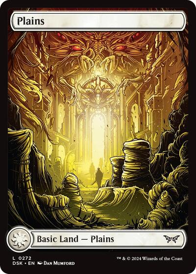 Plains (272) - Full Art (Duskmourn: House of Horror) Near Mint - Nick Nack's Full Frontal Attack