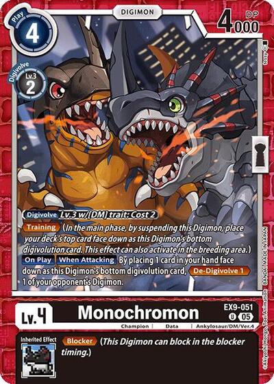 Monochromon (Versus Monsters) Near Mint - Nick Nack's Full Frontal Attack