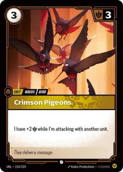 Crimson Pigeons (Unleashed) Near Mint