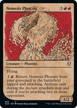 Nemesis Phoenix (Showcase) (Commander Legends: Battle for Baldur's Gate) Near Mint - Nick Nack's Full Frontal Attack