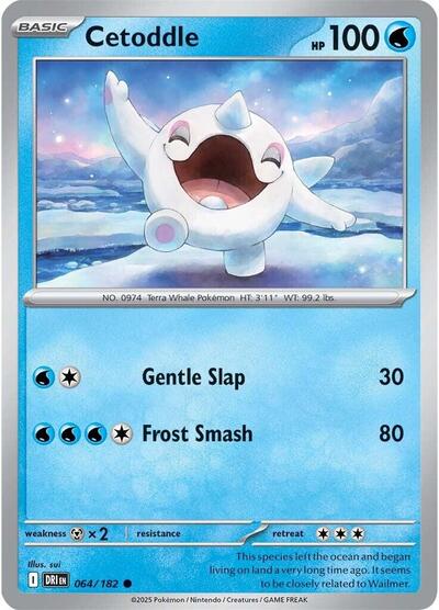 Cetoddle (SV10: Destined Rivals) Near Mint Reverse Holofoil - Nick Nack's Full Frontal Attack