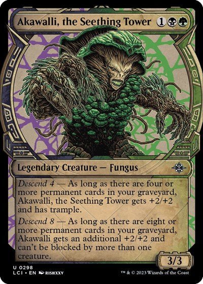 Akawalli, the Seething Tower (Showcase) (The Lost Caverns of Ixalan) Near Mint - Nick Nack's Full Frontal Attack