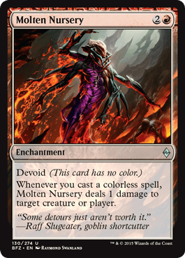 Molten Nursery (Battle for Zendikar) Near Mint - Nick Nack's Full Frontal Attack