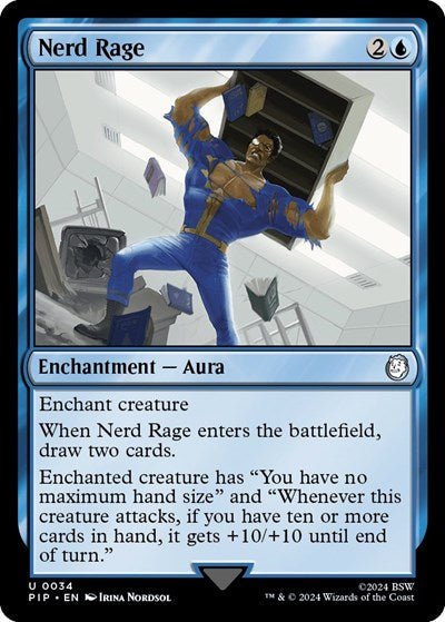 Nerd Rage (Universes Beyond: Fallout) Near Mint Foil - Nick Nack's Full Frontal Attack