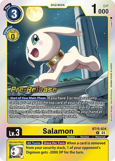 Salamon (Exceed Apocalypse Pre-Release Cards) Near Mint Foil