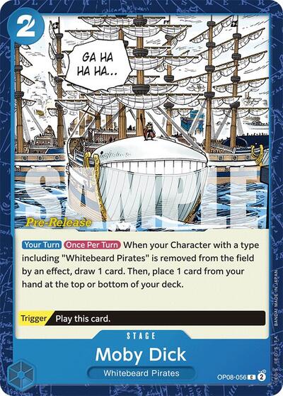 Moby Dick (Two Legends Pre - Release Cards) Near Mint - Nick Nack's Full Frontal Attack