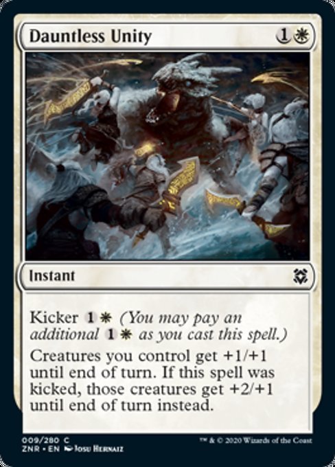 Dauntless Unity (Zendikar Rising) Near Mint - Nick Nack's Full Frontal Attack