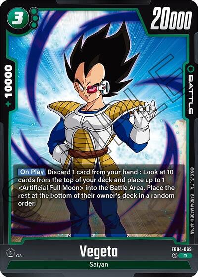 Vegeta FB04-069 (Ultra Limit) Near Mint Holofoil