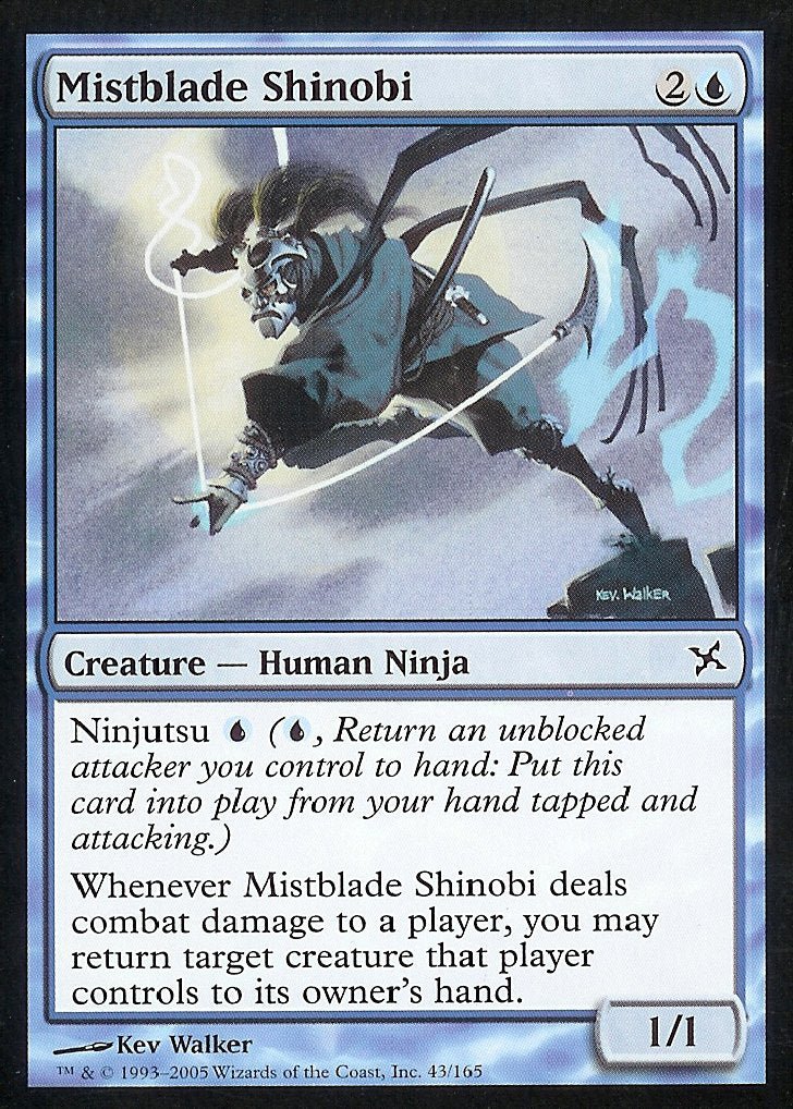 Mistblade Shinobi (Betrayers of Kamigawa) Light Play - Nick Nack's Full Frontal Attack