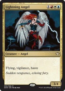 Lightning Angel (Duel Decks: Speed vs Cunning) Near Mint - Nick Nack's Full Frontal Attack