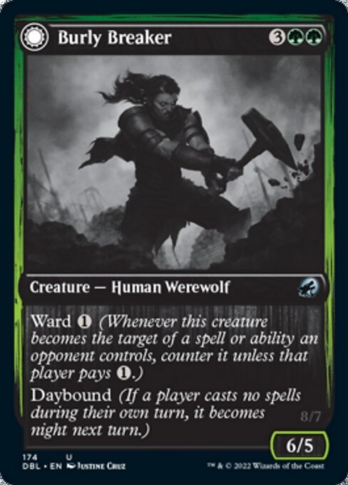 Burly Breaker / Dire - Strain Demolisher (Innistrad: Double Feature) Near Mint - Nick Nack's Full Frontal Attack