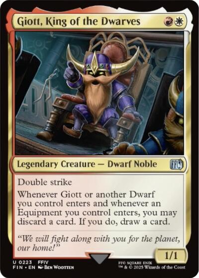 Giott, King of the Dwarves (Universes Beyond: FINAL FANTASY) Near Mint - Nick Nack's Full Frontal Attack