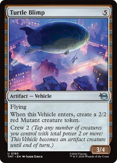Turtle Blimp (Teenage Mutant Ninja Turtles) Near Mint Foil