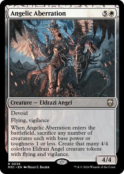 Angelic Aberration (Ripple Foil) (Commander: Modern Horizons 3) Near Mint Foil - Nick Nack's Full Frontal Attack