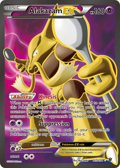 Alakazam EX (Full Art) (XY - Fates Collide) Near Mint Holofoil - Nick Nack's Full Frontal Attack