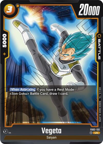 Vegeta FB02-132 (Blazing Aura) Near Mint