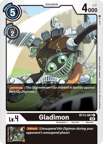 Gladimon (Versus Royal Knights) Near Mint - Nick Nack's Full Frontal Attack