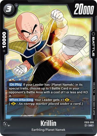 Krillin FB10-098 (Cross Force) Near Mint
