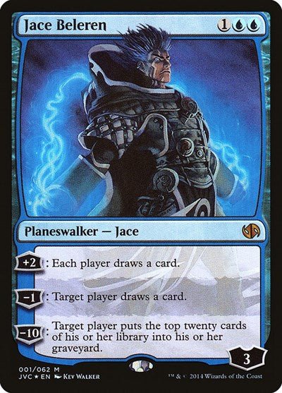 Jace Beleren (Duel Decks: Anthology) Light Play Foil - Nick Nack's Full Frontal Attack