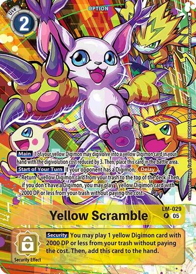 Yellow Scramble (Alternate Art) (Starter Deck 20: Protector of Light) Near Mint Foil - Nick Nack's Full Frontal Attack