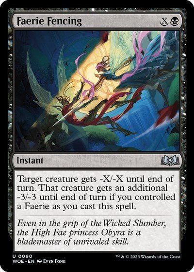 Faerie Fencing (Wilds of Eldraine) Near Mint - Nick Nack's Full Frontal Attack
