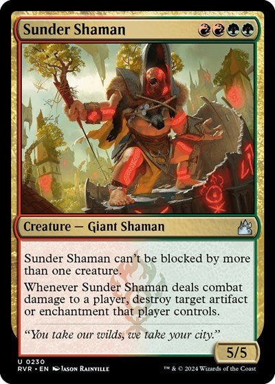 Sunder Shaman (Ravnica Remastered) Near Mint - Nick Nack's Full Frontal Attack