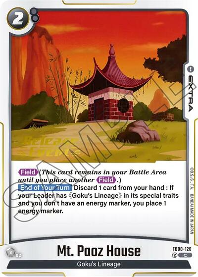 Mt. Paoz House (Saiyan's Pride Release Event Cards) Near Mint - Nick Nack's Full Frontal Attack