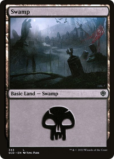 Swamp (343) (Commander 2022 Starter Decks) Near Mint - Nick Nack's Full Frontal Attack
