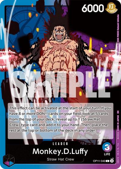 Monkey.D.Luffy (040) (A Fist of Divine Speed) Near Mint