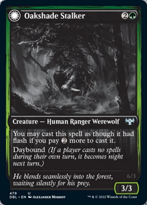 Oakshade Stalker / Moonlit Ambusher (Innistrad: Double Feature) Near Mint - Nick Nack's Full Frontal Attack