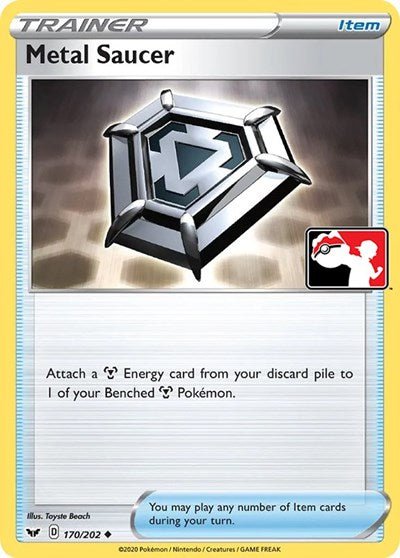 Metal Saucer (Prize Pack Series Cards) Near Mint Holofoil - Nick Nack's Full Frontal Attack