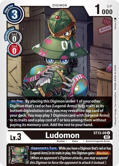 Ludomon (Starter Deck 13: Ragnaloardmon) Near Mint - Nick Nack's Full Frontal Attack